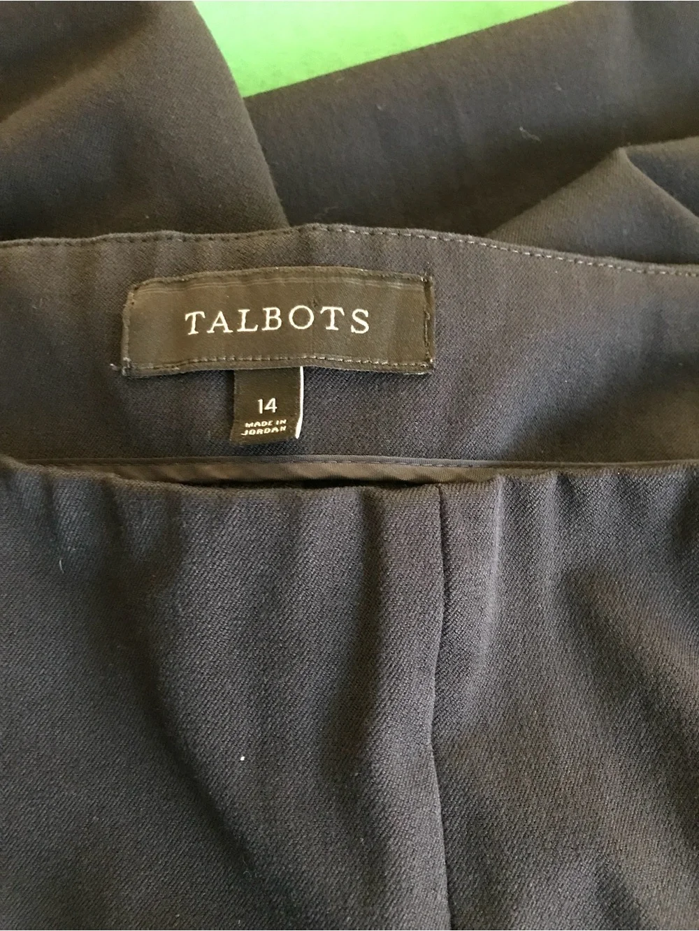 Talbots Navy Blue Tailored Straight Leg Dress Pants Women’s Size 14